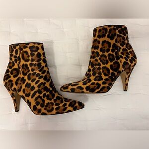 NEW Vince Camuto Pony Hair Leopard Booties